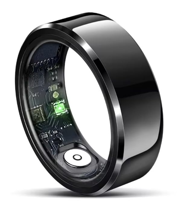 Image of X-SKY Smart Ring Fitness Tracker with Heart Rate, SpO2, Sleep & Stress Monitor, 5ATM Waterproof, Bluetooth 5.2, Steps, Calories & Activity Tracking, Skin Temperature, Touch Control, 33+ Languages