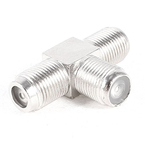 1Pc F Type Connector Triple 3 Way Splitter TV RF Coaxial Coax Adapter Ships from USA - Thumbnail 2