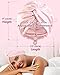 HFRHTGY Adjustable Silk Satin Hair Bonnet for Sleeping, Double Layer Hair Wrap Sleep Cap Turban for Women Men, Curly Straight Long Large Braid Unisex (Royal Pink)