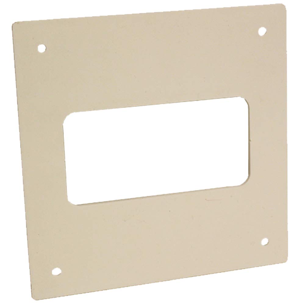 Kair White Wall Plate 110Mm X 54Mm For Rectangular Ducting