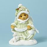 Cherished Teddies Luciana All is Calm Angel Bear Holding Sign Christmas Figurine