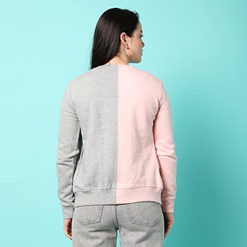 Image of PINACOLADA Women's Sweatshirt with Hoodie Regular Fit for Casual Wear | Cotton Blend Fabric | Hoodie Sweatshirt Crafted with Comfort Fit and High Performance for Everyday Wear