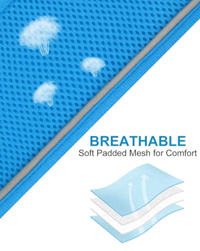 Joytale Hundegeschirr Kleine Hunde, Reflektierend Weich Gepolstert Geschirr, Air-Mesh Brustgeschirr Hund klein, S, Baby Blau