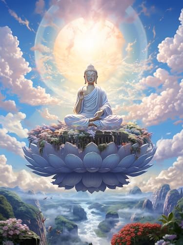 Kit peinture diamant Bouddha LOMSIOY 30x40 cm pour adultes loisir créatif