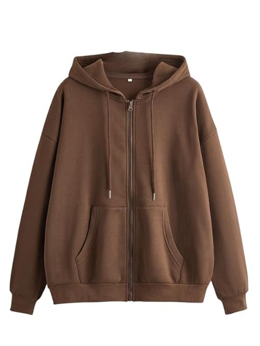 shaira fashion Womens Casual Zip-Up Hoodie with Pockets I Drawstring Hood, Fleece Sweatshirt for Women-picture-42