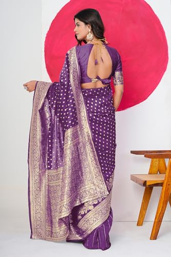 Image of Subham Saree for Woman Silk Cotton Kanjivaram | Soft Daily Wear Golden Zari Sari with Jacquard Blouse Piece