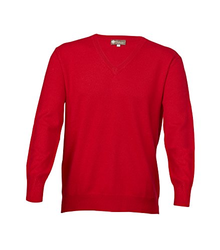 Cashmere Boutique: Men's 100% Pure Cashmere Classic Pullover V-Neck Sweater Long Sleeves (5 Colors, Sizes: S/M/L/XL)2