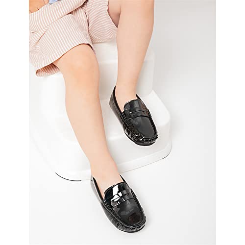 Miamooi Toddler Boys Girls Wedding Dress Shoes Little Kid Slip On Loafers School Uniform Moccasins Walking Shoe2