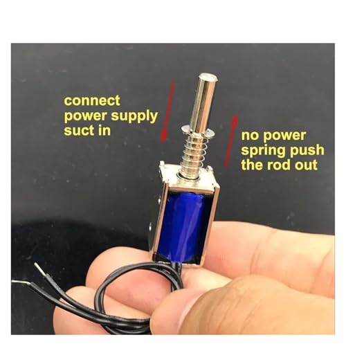 Électroaimant à ressort d'aspiration push-pull 5V 12V 6V DC - 4