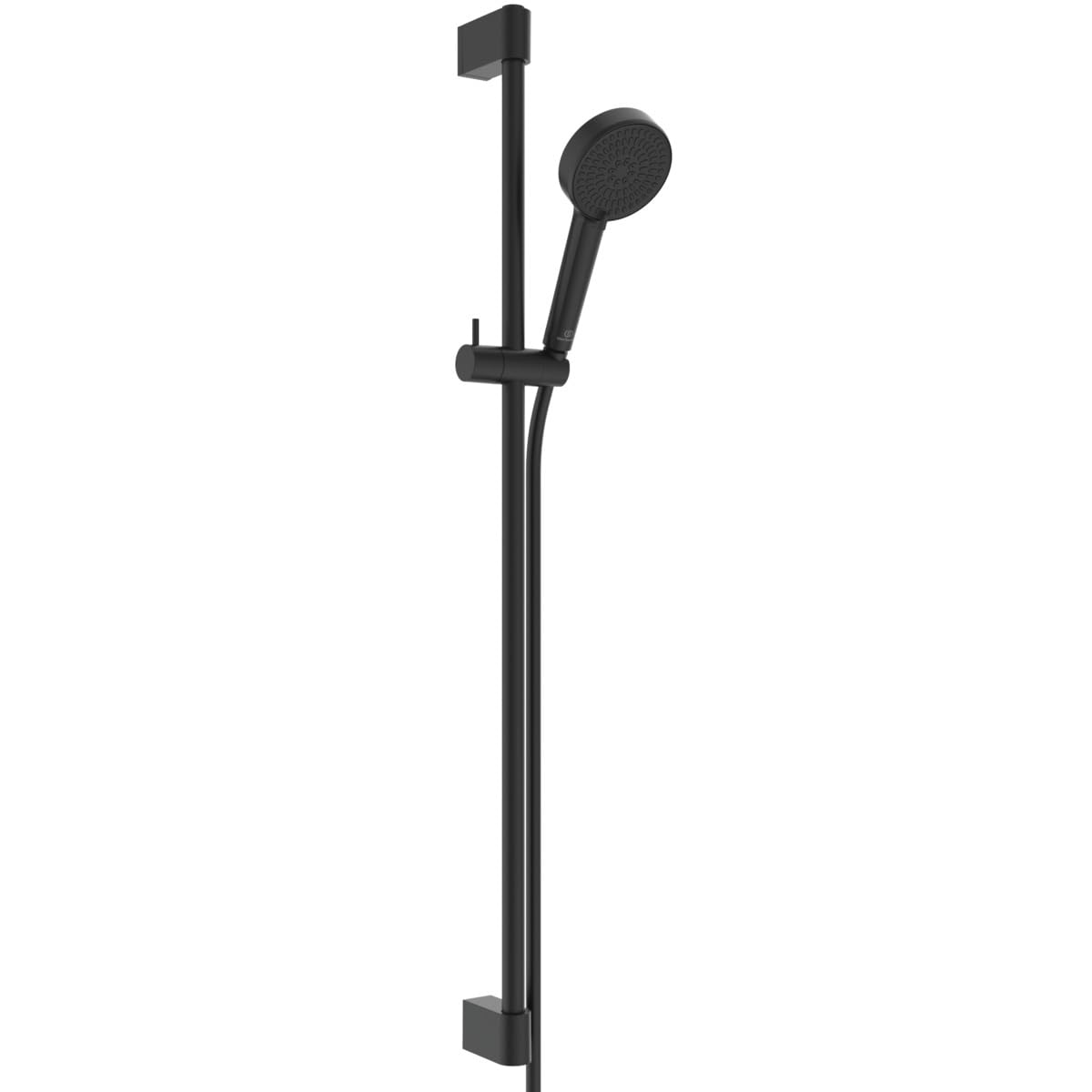 Ideal Standard Idealrain Juego de ducha de 944 mm, ducha BD580XG – Negro | Ducha de mano de 2 funciones, boquillas EasyClean , soporte de ducha ajustable, soporte de pared regulable en altura, BE414XG