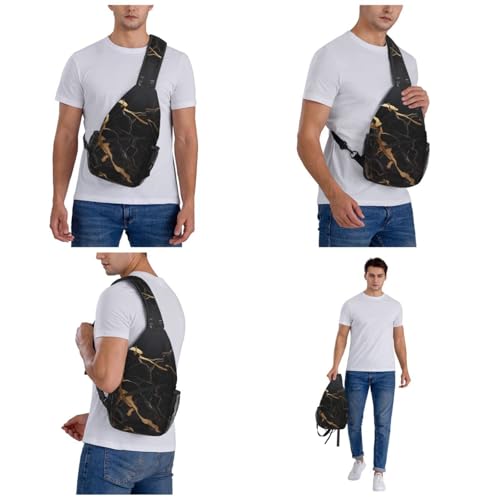 Bolso cruzado deportivo negro unisex miniatura 7