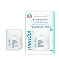 meridol Flausch-Zahnseide, 40m - Zahnseide zur gründlichen und sanften Reinigung der Zahnzwischenräume, verringert das Risiko für Entzündungen des Zahnfleisches mit frischem Mint-Aroma ,(1er Pack)