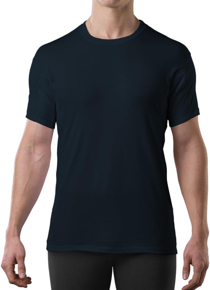 The Thompson Tee Men's Sweat Proof Undershirt with Underarm Sweat Pad (Original Fit, V-Neck )
