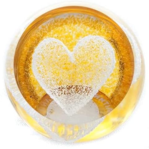 Caithness Glass Special Moments Gold Heart Paperweight Cover