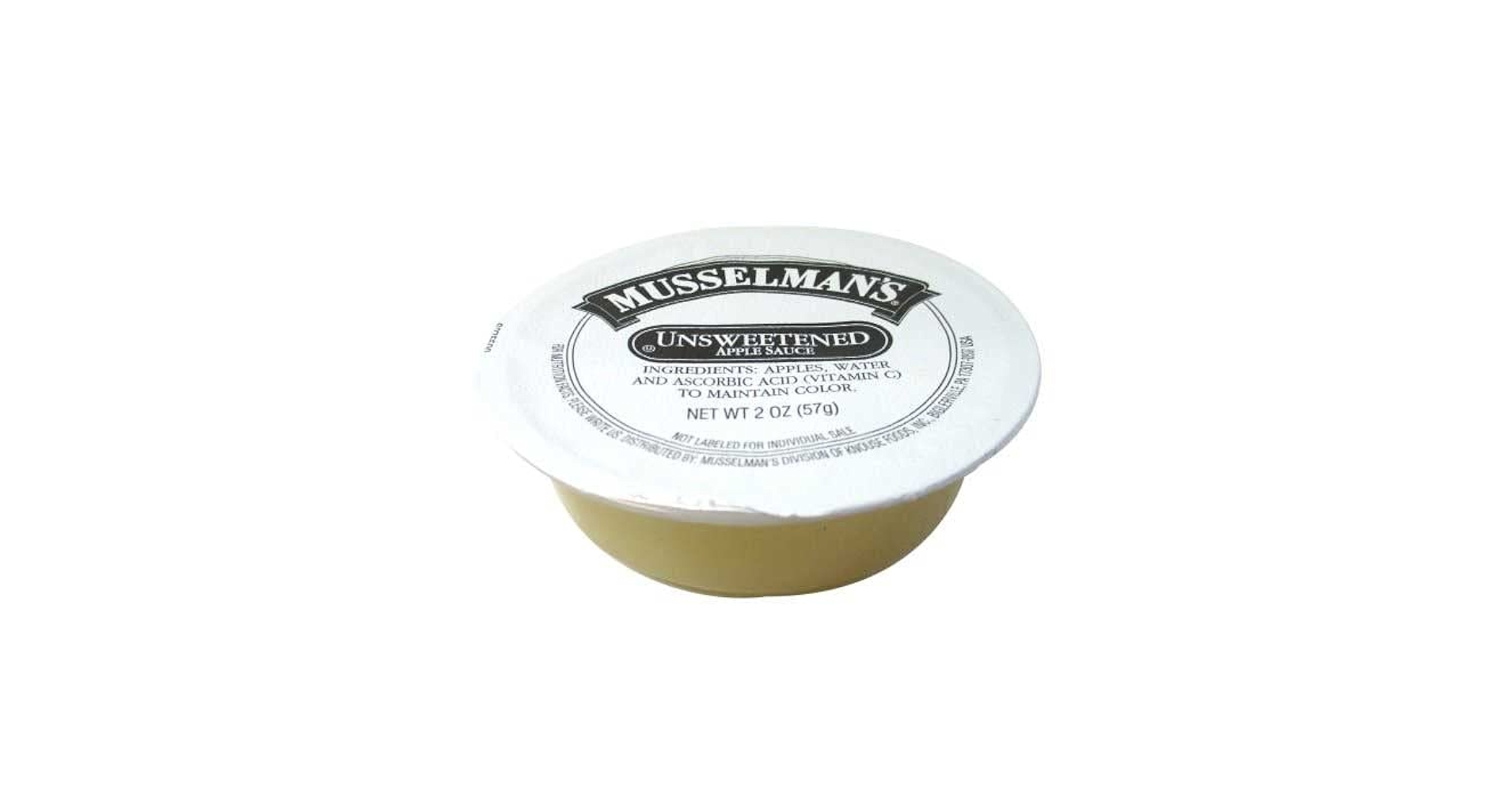 Amazon.com: Musselmans Unsweetened Apple Sauce, 2 Ounce Cup - 144