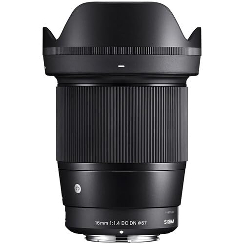 Image of Sigma 16mm f1.4 DC DN Contemporary Lens for Canon RF with Sunshine Photo Basic Bundle - 4 Years USA Manufacturer Warranty