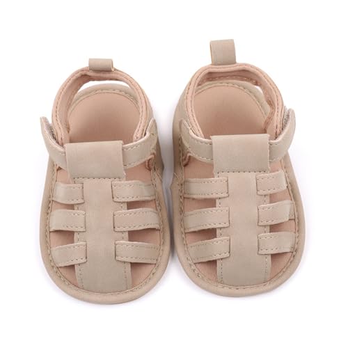 Infant Baby Boys Summer Beach Sandals Non Slip Soft Rubber Sole PU Leather Open-Toe First Walking Shoes2