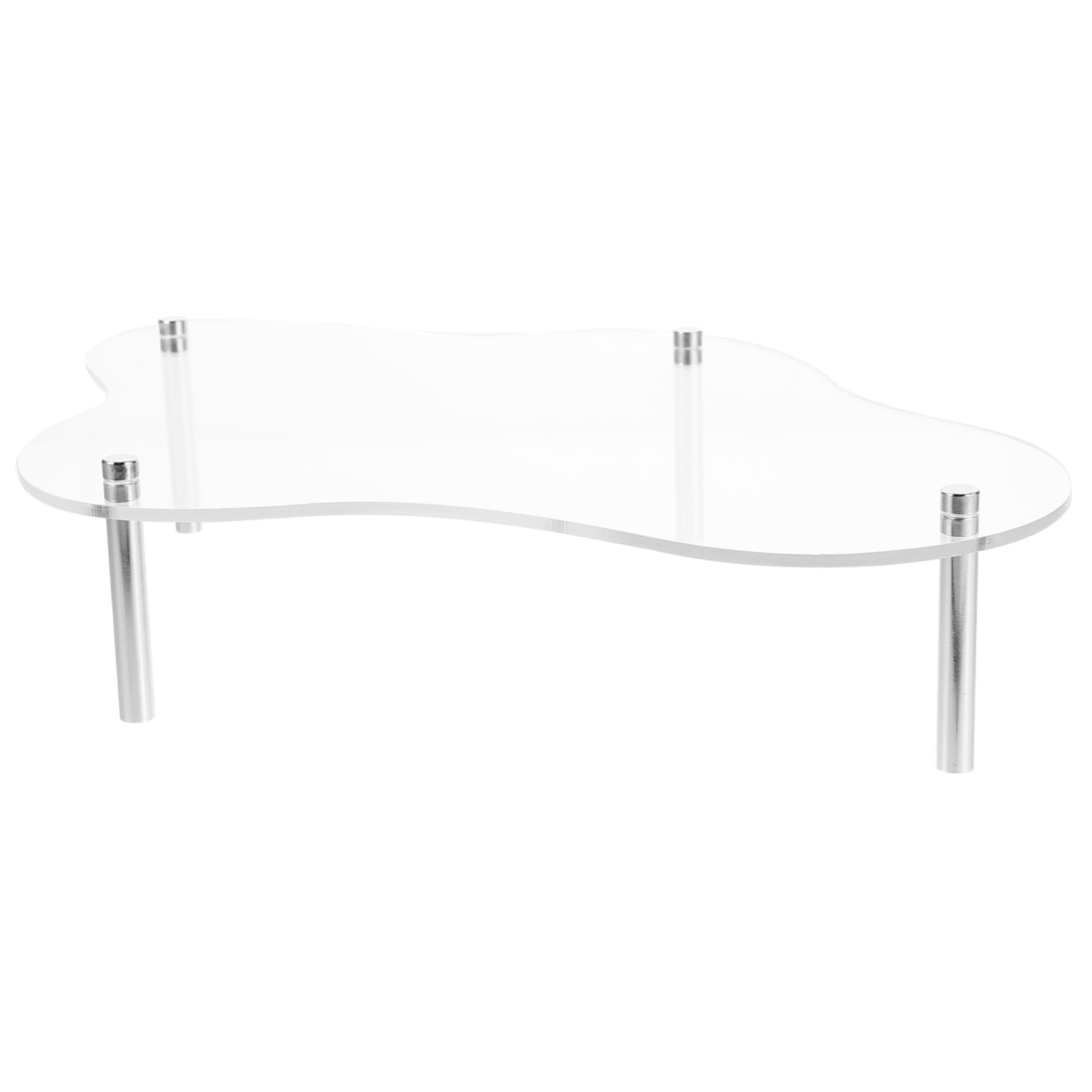 STOBAZA 1 Set Clear Acrylic Cupcake Stand Round Cake Stand Pastry Serving Platter Cake Display Stand Food Display Holder Snack Stand Rack Cake Display Risers Tiered Display Stand Metal