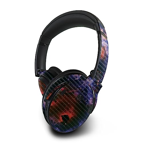 Image of MightySkins Carbon Fiber Skin Compatible with Bose QuietComfort 45 Headphones Andromeda | Protective, Durable Textured Carbon Fiber Finish | Easy to Apply | Made in The USA