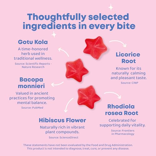 JoySpring Genius Kids Focus Gummies – Natural Herbal Brain Supplement for Kids | Vegan, Gluten-Free, Sugar-Free with Bacopa, Gotu Kola, Rhodiola – 60 Count