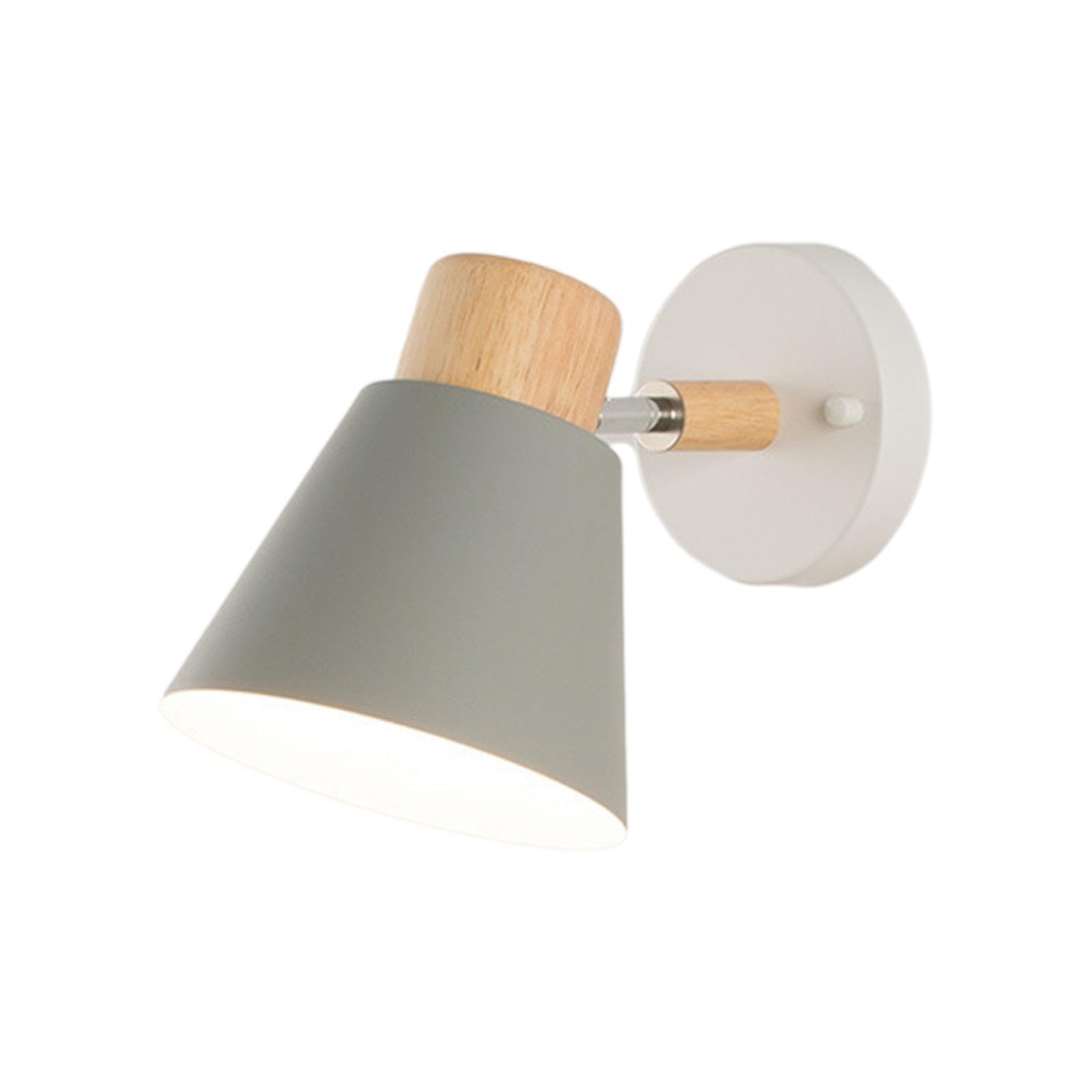 ALCXAZS Contemporary Wall Sconce Lighting E27 Light Fixture for Stylish Stairs and Corridor Lamp Room, Grey