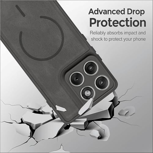 Image of SBMS Back Cover for Motorola Edge 70 5G | Ultra Slim Soft Rubberised Hard Case | Oil Feel Soft Leather Back | Mag-Safe Design (Mag-Safe Not Support) | Camera Protection Case for Moto Edge 70 (Grey)