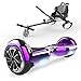HITWAY 6.5” Patinete Eléctrico con Silla, Hoverboards Bluetooth, Scooter Eléctrico Asiento Kart, Self Balancing Scooter Potente Motor con Indicador LED, Regalo para Niños