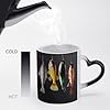 STVNKML Various Type of Fishing Baits Color Changing Mug Heat Activated Novelty Coffee Cup with Ear Shape Design Gift Mugs for Christmas Birthday Wedding, Magic Ceramic Mug for Tea & Cocoa 12oz #3