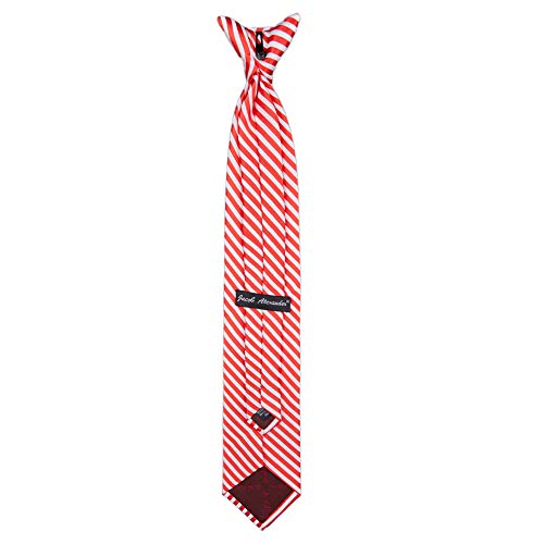 Jacob Alexander Candy Cane Stripe Boys' 14" Clip-On Neck Tie3