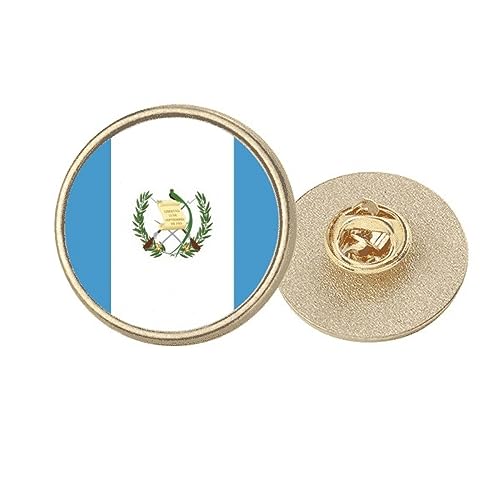 Broche Guatemala métal doré finitions soignées insigne rond Amérique du Nord