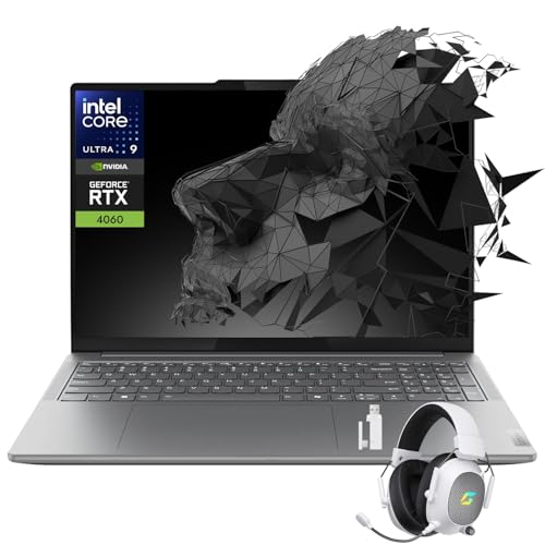 Image of Lenovo Yoga Pro 9i 16 inch Laptop, Intel Core 9 185H, NVIDIA GeForce RTX 4060, 3.2K Mini-LED 165Hz 1200-nits 100% sRGB Touchscreen Display, 32GB LPDDR5X RAM, 2TB PCIe 4.0 SSD, Win 11 Home, w /Accessory