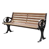 【Forte Capacité de Charge】 Le double support de tube rond en bas améliore la capacité de charge globale du banc. De plus, des trous de vis sont réservés dans le cadre pour fixer la surface du tabouret et le sol, anti-déplacement et antivol, sûr et stable.