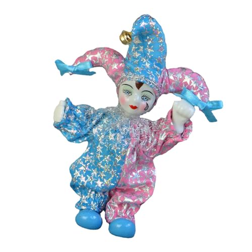 Xinsheinelry 7.87 'Figuras Muñecas Triangel Porcelana Dulce Italiano Eross Muñecas Harlequin Figuras Modelo para Decoraciones para Hogar Regalo