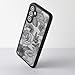 Dumkery Cute Case Compatible with Samsung Galaxy A15 5G Case, Rose Galaxy A15 4G Aesthetic Black Line Art Floral Pattern Print, PC and TPU Heavy Duty Protection Shockproof Cases Cover for Girls Women