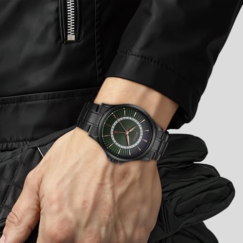 Image of Titan Karishma Quartz Analog with Date Green Dial Stainless Steel Strap Watch for Men