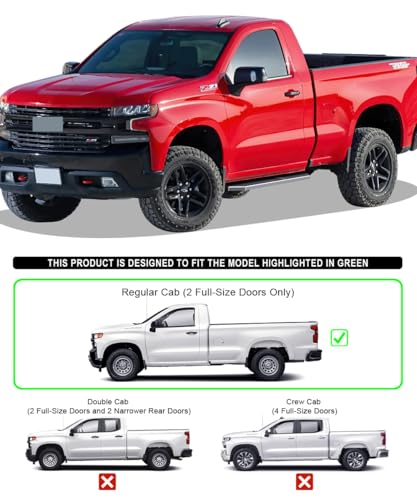 Estribos Tuxtreme Acero Inoxidable para Chevy Silverado 2019-2026 miniatura 2