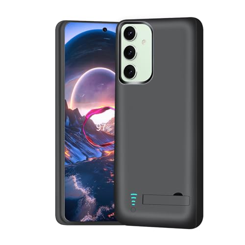 BAHOND Battery Case for Samsung Galaxy S24+ / S24 Plus, 5000mAh Rechargeable Extended Battery Charging Charger Case, Add 100% Extra Juice, Not Compatible with S24 or S24 Ultra (6.7 inch) Black