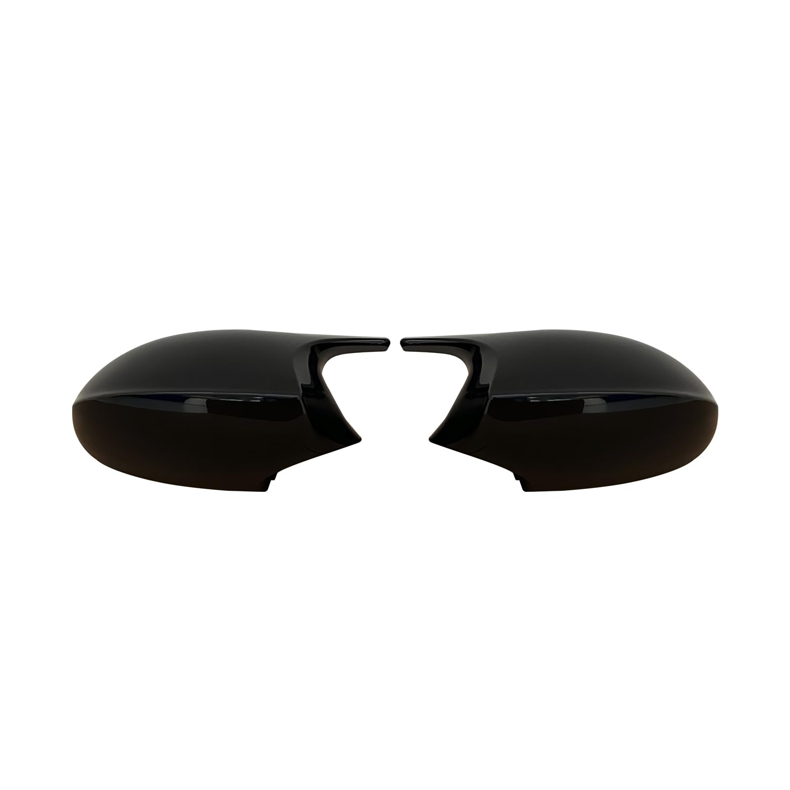 1 par de cubiertas traseras para espejos retrovisores de coche, reemplazo de espejos retrovisores para BMW E81 E82 E87 E88 E90 E91 2005-2008 E92 E93 2006-2009 PRE-LCI Facelift Negro Brillante