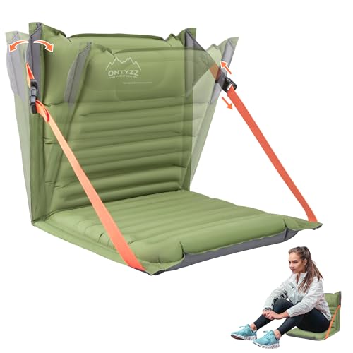 ONTYZZ Stadionsitze Aufblasbares Stadion Sitzkissen mit Rückenlehne...