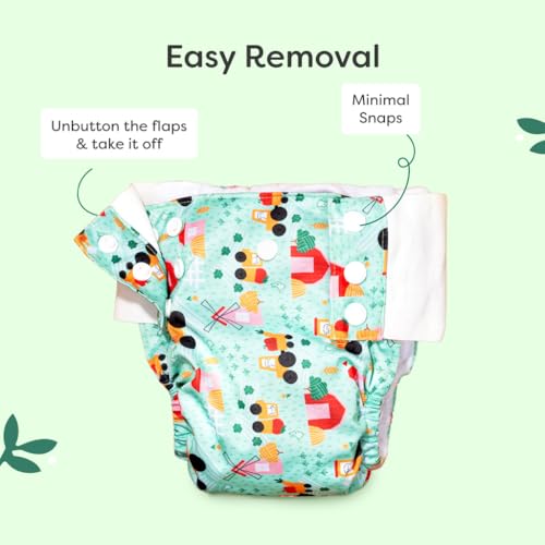 Image of SuperBottoms UNO Pull-up Pant Style Diaper | Cloth Diaper for Babies | Reusable, No Tapes, Easy to Wear, Designed for Active Little Ones | 3M - 3Y | Pack of 1