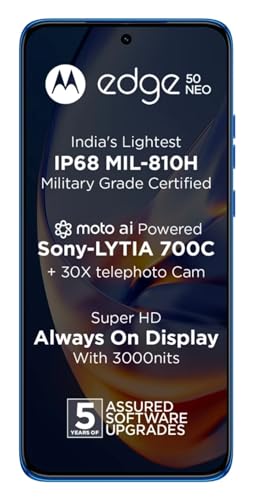 Image of Motorola Edge 50 Neo 5G (Pantone Nautical Blue, 8GB RAM, 256GB Storage)
