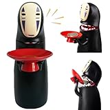 Nzkeuf Salvadanaio Anime Cartone Divertente, Salvadanaio Elettronico con Effetto Sonoro Singhiozzo, Deglutizione Automatica delle Monete Creativo, Bambini e Decorazioni per la Casa, black immagine