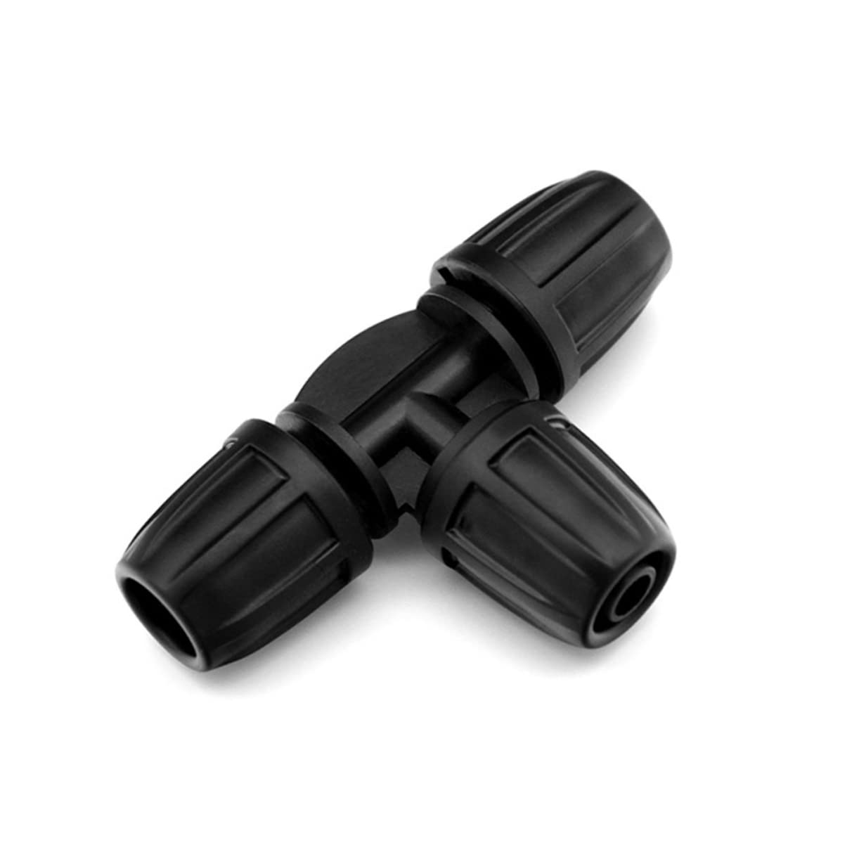 Conector en T, 80 piezas de riego por goteo Junta en T Conectores de manguera de tubería de riego Piezas de riego por goteo Conector de tubo de agua Boquilla de goteo Accesorio de púa Manguera de rieg