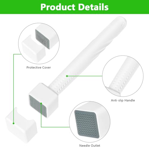 LOPHE Derma Stamp, Microneedling Nadeln mit 100 Spitze 0.5mm, Professionelles Microneedling Stamp, Anti-Aging Mikronadel Stempel für die Haar, Bart und Gesichtspflege