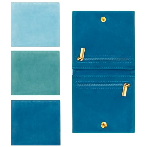 3pcs Small Jewelry Bags Zipper Jewelry Pouches Jewelry Organizer Cases Jewerly Rolls Small Bags for Jewelry Gift Bags Little Bags for Jewelry Travel Jewelry Pouch, 4