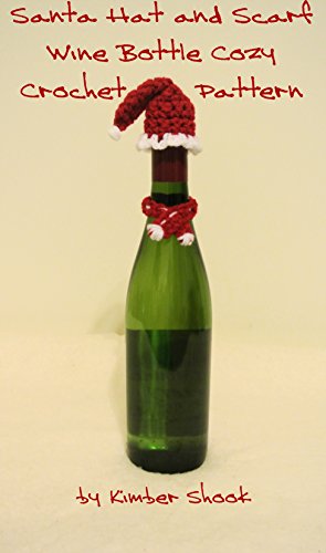Santa Hat and Scarf Wine Bottle Cozy 