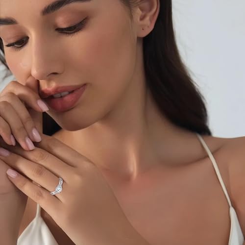 FJ Infinity Promise Ring for Her 925 Sterling Silver Engagement Anniversary Wedding Rings Birthstone Jewelry for Women3