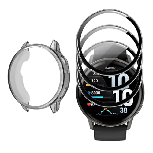 Garmin Venu 4 41mmΉrvXN[veN^[(3+1pbN) tJo[ 3DJ[uGbWt[ PETtB h~ 𑜓x \tgTPUیP[X (ubN)