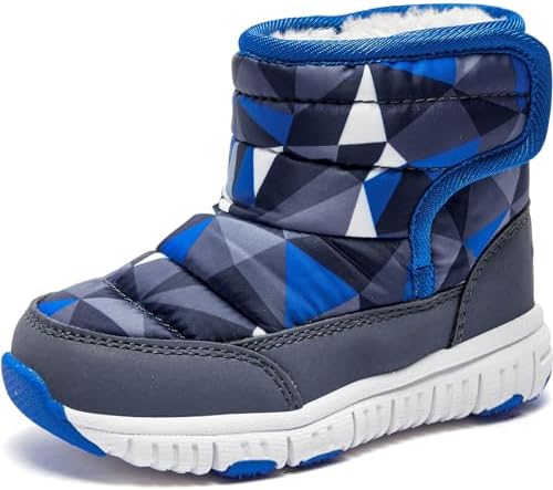 （20:30時点） [MAYCY] スノーブーツ キッズ ウインターブーツ ベビー 女の子 男の子 スノーシューズ 子供 雪遊び アウトドア 冬用 靴 雪用 ブーツ 裏ボア 防水 防寒 滑り止め 軽量 ブルー 16