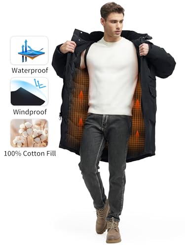 Winter Coats For Men Winter Jackets Water Resistant Warm Thicken Parka Puffer Coat Long Down Jacket4